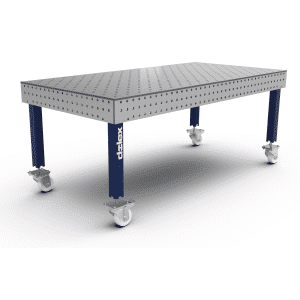 Table de soudure avec roulettes 2000X1000